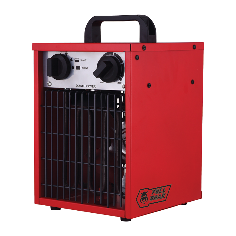 Full Boar 2000W Red and Black Industrial Fan Heater Bunnings Warehouse