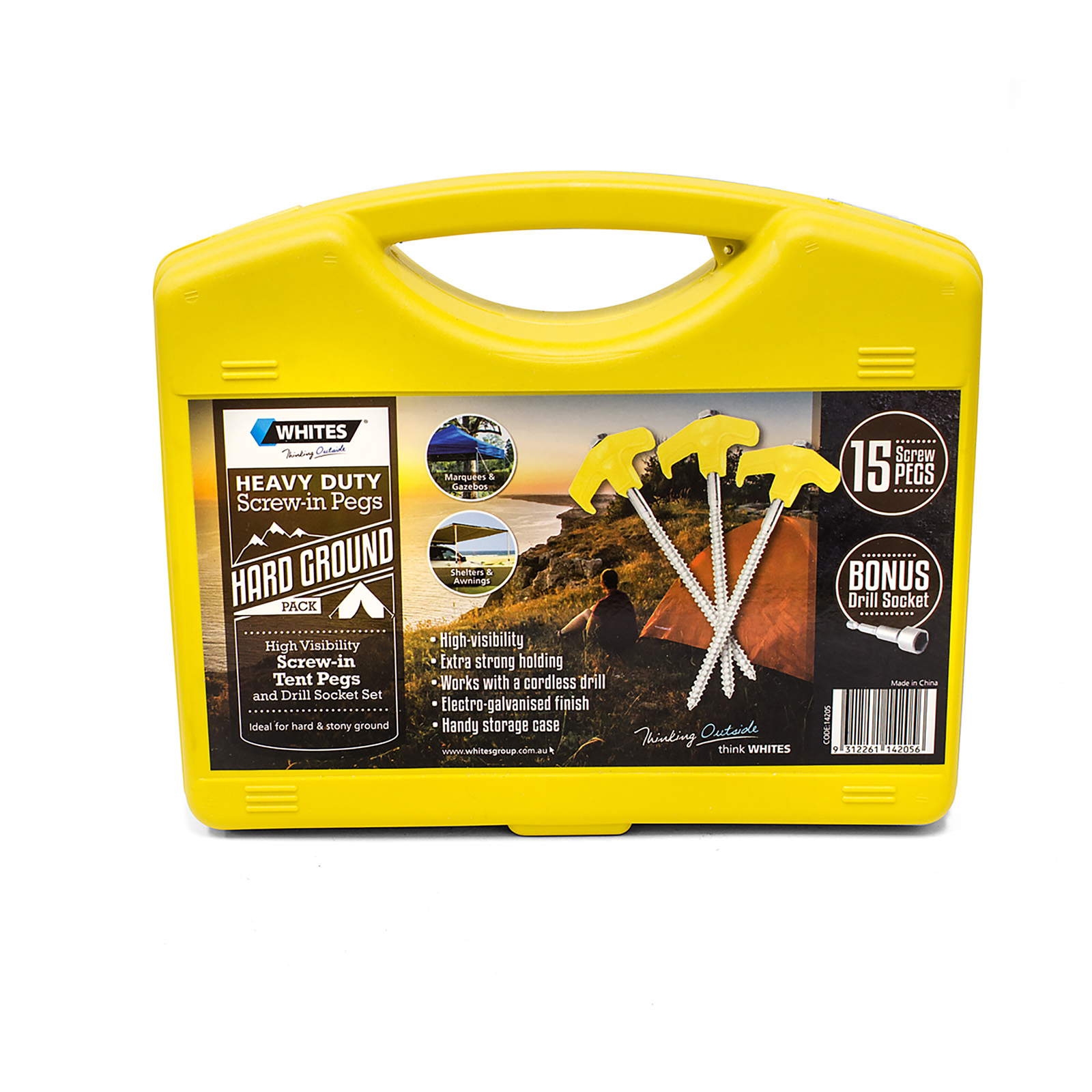 Whites Wires 15pk Screwin Tent Pegs Bunnings Warehouse